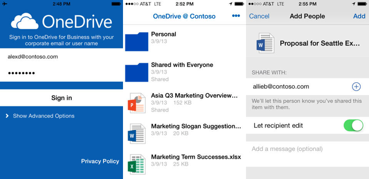 OneDrive για iPhone